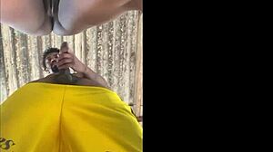 watching neighbor on the roof hanging clothes, i went all in bare and finished hard, full video on red