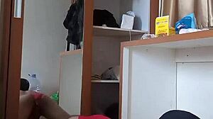 Why does this sexy shemale play anal with dildo?