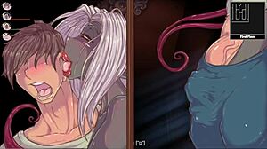 this hentai game has a sex maniac mansion with creampie in gender bender frankenstein ep 1