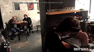 dirty sarah gets anal surprise in public