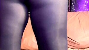 Masturbation In Black Pantyhose