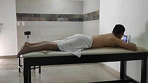 Big Ass Latina Masseuse Deepthroats During Massage!