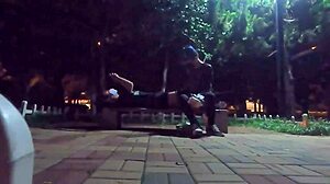 During a park run, I met a hung emo twink and we had public blowjob sex