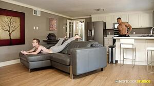 Twink gamer pays rent with sweet ass in finnish scandinavian bareback riding