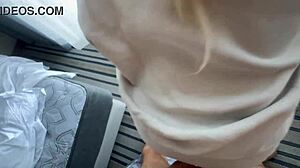 Teen 18+ has a quicky with her stepbrother in the hotel, riding his big cock