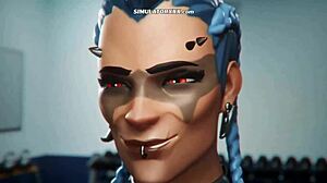 Playing Mei’s personal trainer simulator with wild anime action.