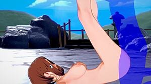 My hero academia hentai - uraraka's footjob and creampie fuck