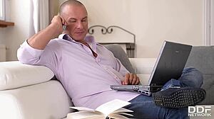 Blondie Angel Black Spreads Legs With Eager Emotion For Tight Anal Penetration.