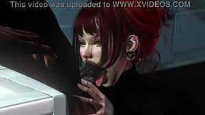 White Slut Sucks in Second Life