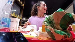 My Step-Brother Invites Me To Play With Him While He Controls My Lovense In Public!