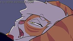 Two Girls With Big Tits Share One Bed In Anime Hentai Cartoon