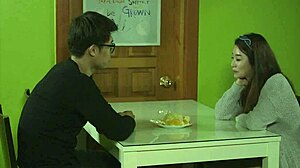 Korean beauty seduces in pov for steamy asian action