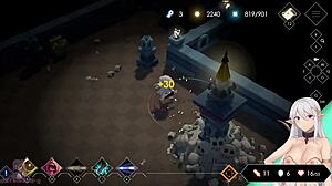 Forced to marry the giant man in escape dungeon? Big dick deflowers and cums in womb.