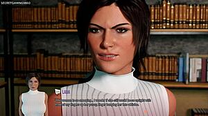 Lara Croft's Wet Pussy Close-Up