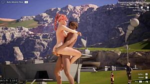 Max and nurse Serenia engage in hardcore fucking with dancing and cumshots in public