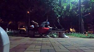 During a park run, I met a hung emo twink and we had public blowjob sex