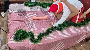 Celebrating christmas with my stepmother