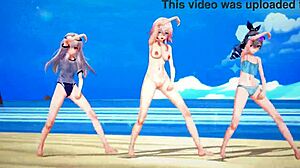 Wow, check out Clara, March 7th, and Silverwolf in wild hentai action!