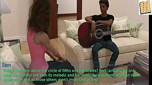 Wife and stepmother play intriguing games with big tits and ass