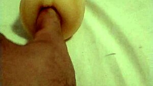 She says, watch me play with this artificial pussy and finger my ass