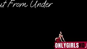 Laney Grey and Bunny Madison get out from under for lesbian blowjob POV