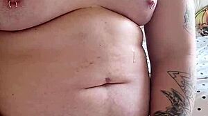 Fat Gay Dog Jerks Off!