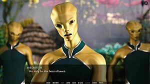 tales from the unending void 11- female alien fingers herself ready for my cock