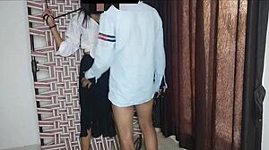 soniya bhabhi sex with her classmate, sucking big cock and tits