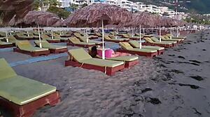 Stranger Fingered Milf On Public Beach Before Disco