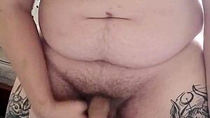 Fat Gay Dog Jerks Off!