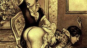 vintage erotic cartoon drawings from antique anime hentai collection