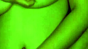 Girlfriend moans during pussy fingering orgasm