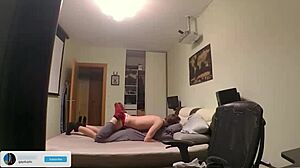 amateur boyfriends real couple having bareback sex at home