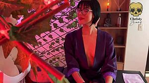 Massage room service turns into delicious fuck with licking and scissoring!