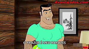 Brazilian Gay Pornstar Stars in Erotic Cartoon Sex Scene