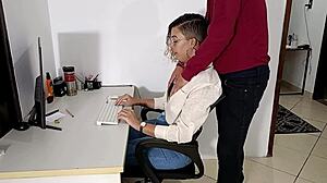 i met the boss on my first day at the office