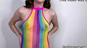 Brunette Teen Selena Love Devours Husband's Big Cock