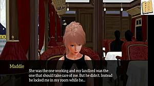 blonde and redhead in cartoon family with small tits