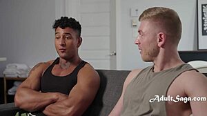 Buff Friends Kenzo Alvarez and Matthew Ellis Jerk Off Together