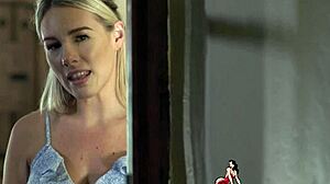 Laney Grey and Bunny Madison get out from under for lesbian blowjob POV