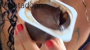 Latina milf fulfills fetish with squirting cowgirl riding and toy masturbation on webcam