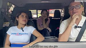 pau rojas enjoys the sex machine and dani ortiz's huge tits on the road with juan bustos