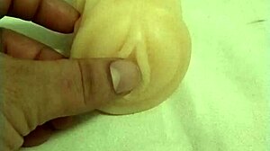 She says, watch me play with this artificial pussy and finger my ass