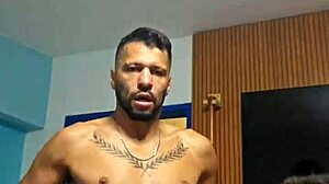 Brazilian amateur GIVING ASS and SMELLING UNDERWEAR in gay anal FUCKING with BIG BLACK COCK.