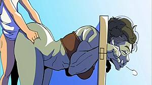 queens brothel adventure with busty orc character