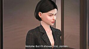 Natalie experiences secret affair emotions in 3d hentai preview version