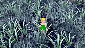 Tinker Bell grown up, fucked while fairy watches