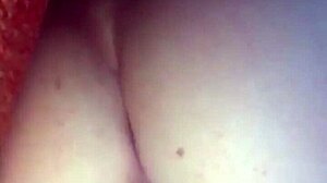 Amateur teen 18+ uses double dildo for masturbation and double penetration