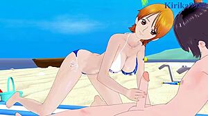 Nami and Nico Robin, let's have intense sex, says the POV hentai