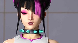 Juri Han stars in this 3D animation compilation